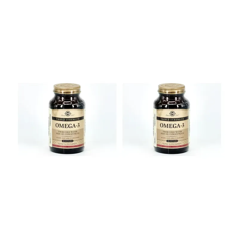 Solgar Omega 3 Triple Concentración Duplo, 2 x 50 cápsulas. | Farmacia Barata