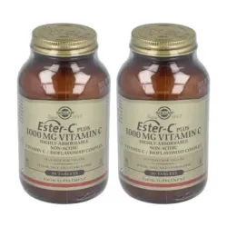 Solgar Ester-C Plus 1000 mg Duplo, 2 x 90 Comprimidos.