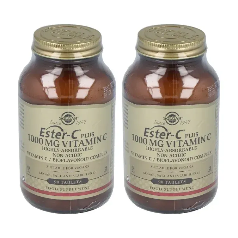 Solgar Ester-C Plus 1000 mg Duplo, 2 x 90 Comprimidos. | Farmacia Barata Solgar Ester-C Plus 1000 mg Duplo, 2 x 90 Comprimidos. | Farmacia Barata