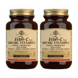 Solgar Ester- C Plus 1000 mg Duplo, 2 x 30 Comprimidos.