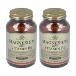 Solgar Magnesio + Vitamina B6 Duplo, 2 x 250 Comprimidos.