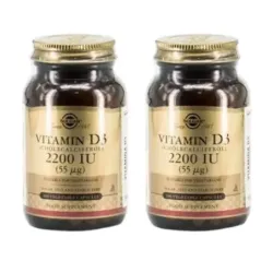Solgar Vitamina D3 2200 Duplo, 2 x 100 Caps. Veg.