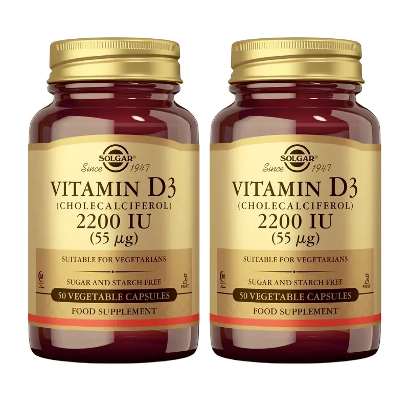 Solgar Vit D3 2200 UI Duplo, 2 x 50 Caps. Veg. | Farmacia Barata Solgar Vit D3 2200 UI Duplo, 2 x 50 Caps. Veg. | Farmacia Barata