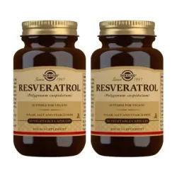 Solgar Resveratrol Duplo, 2 x 60 Cápsulas Veg.