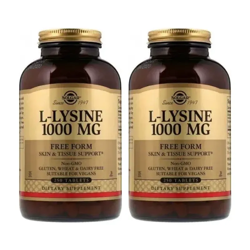 Solgar L- Lisina 1000 mg Duplo, 2 x 250 Comprimidos. | Farmacia Barata Solgar L- Lisina 1000 mg Duplo, 2 x 250 Comprimidos. | Farmacia Barata