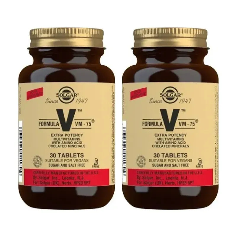 Solgar VM- 75 Duplo, 2 x 30 Comprimidos. | Farmacia Barata Solgar VM- 75 Duplo, 2 x 30 Comprimidos. | Farmacia Barata