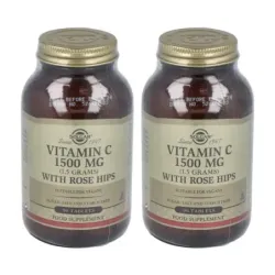 Solgar Rose Hips C 1500 mg Duplo, 2 x 90 Comprimidos.