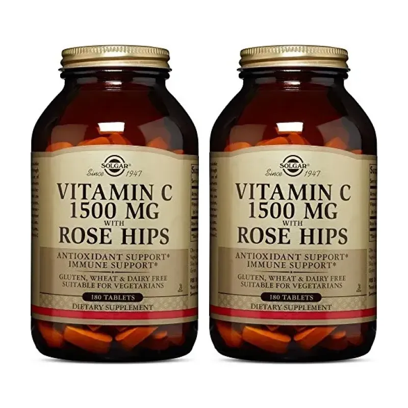 Solgar Rose Hips C 1500 mg Duplo, 2 x 180 Comp. | Farmacia Barata Solgar Rose Hips C 1500 mg Duplo, 2 x 180 Comp. | Farmacia Barata
