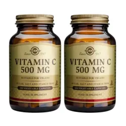 Solgar Vitamina C 500 mg Duplo, 2 x 100 Caps. Veg.