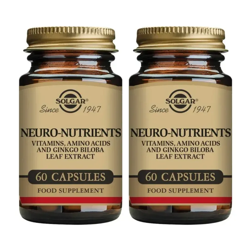 Solgar Neuro Nutrientes Duplo, 2 x 60 Cápsulas vegetales. | Farmacia Barata Solgar Neuro Nutrientes Duplo, 2 x 60 Cápsulas vegetales. | Farmacia Barata