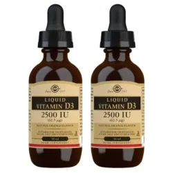 Solgar Vit D3 2500 UI Duplo, 2 x 59ml.