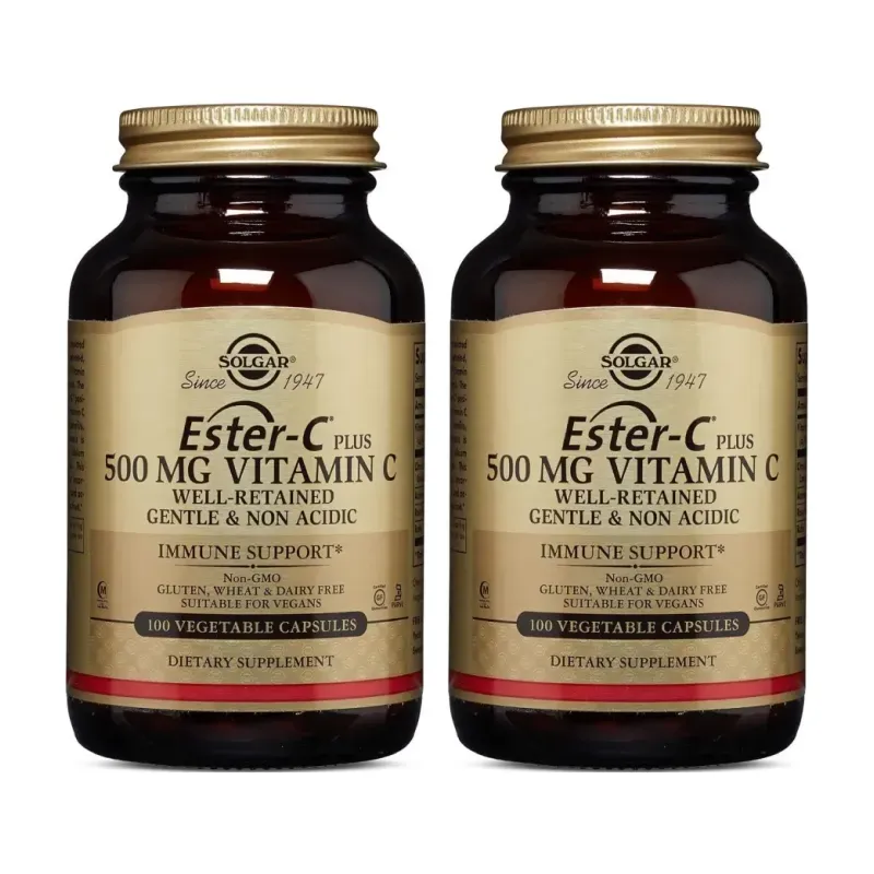 Solgar Ester-C plus vitamina C 500 mg Duplo, 2 x 100 cápsulas | Farmacia Barata Solgar Ester-C plus vitamina C 500 mg Duplo, 2 x 100 cápsulas | Farmacia Barata