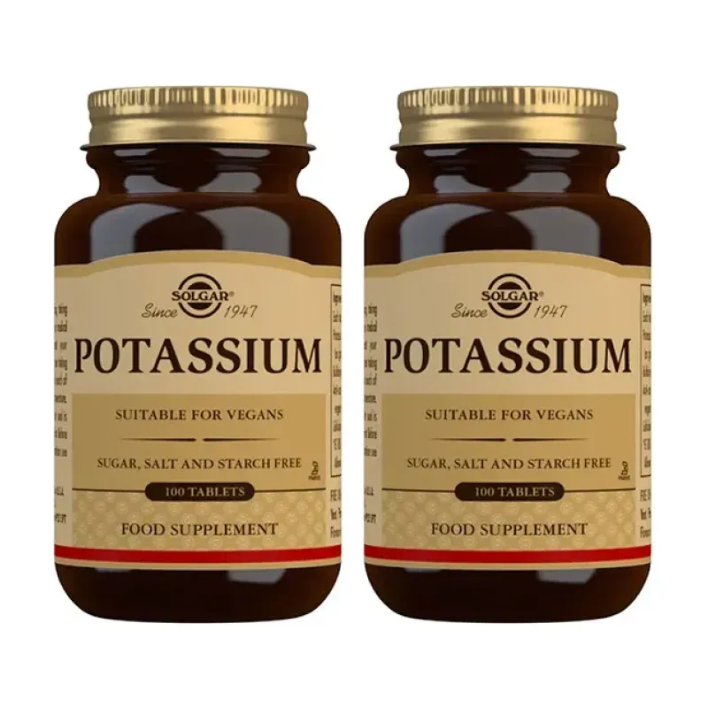 Solgar Potasio (como Gluconato) Duplo, 2 x 100 Comprimidos. | Farmacia Barata Solgar Potasio (como Gluconato) Duplo, 2 x 100 Comprimidos. | Farmacia Barata