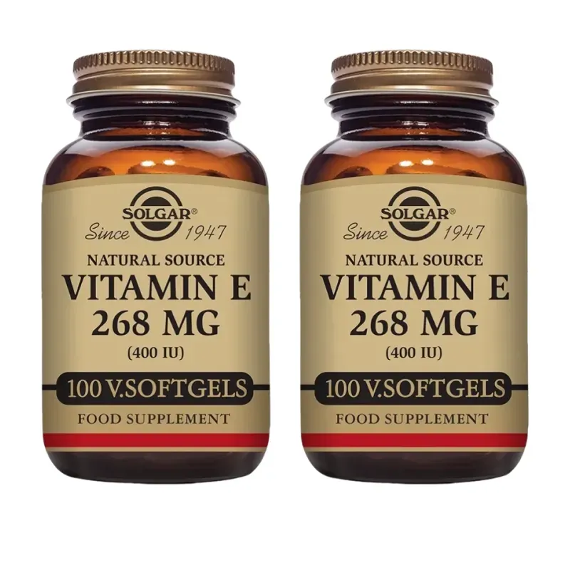 Solgar Vitamina E 400ui 268mg Duplo, 2 x 100 cápsulas blandas. | Farmacia Barata Solgar Vitamina E 400ui 268mg Duplo, 2 x 100 cápsulas blandas. | Farmacia Barata