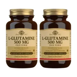 Solgar L-Glutamina 500 mg Duplo, 2 x 50 Caps. Veg.
