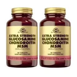 Solgar Glucosamina condroitina MSM Duplo, 2 x 60 comprimidos