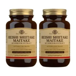 Solgar Reishi Shitake Duplo, 2 x 50 Capsulas