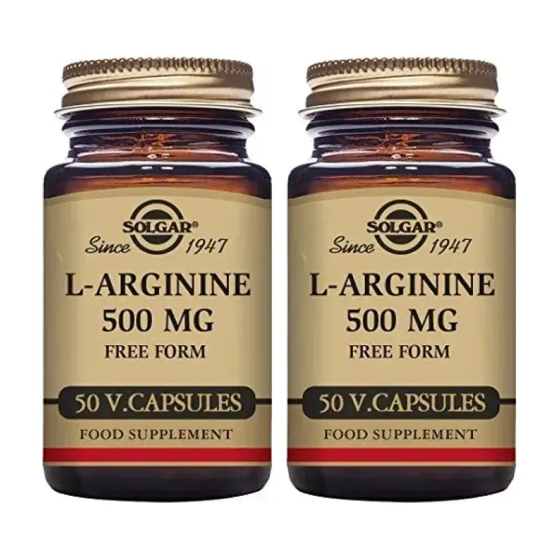Solgar L-Arginina 500 mg Duplo, 2 x 50 Caps. Veg. | Farmacia Barata Solgar L-Arginina 500 mg Duplo, 2 x 50 Caps. Veg. | Farmacia Barata
