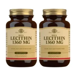 Solgar Lecitina 1360 mg Duplo, 2 x 100 Perlas.