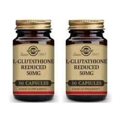 Solgar L- Glutation 50 mg Duplo, 2 x 30 Cápsulas Vegetales.