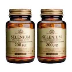 Solgar Selenio 200 mcg Duplo, 2 x 50 comprimidos