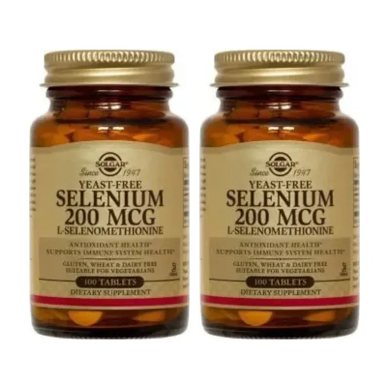 Solgar Selenio 200 mcg. (Sin Levadura) Duplo, 2 x 100 Comprimidos. | Farmacia Barata Solgar Selenio 200 mcg. (Sin Levadura) Duplo, 2 x 100 Comprimidos. | Farmacia Barata