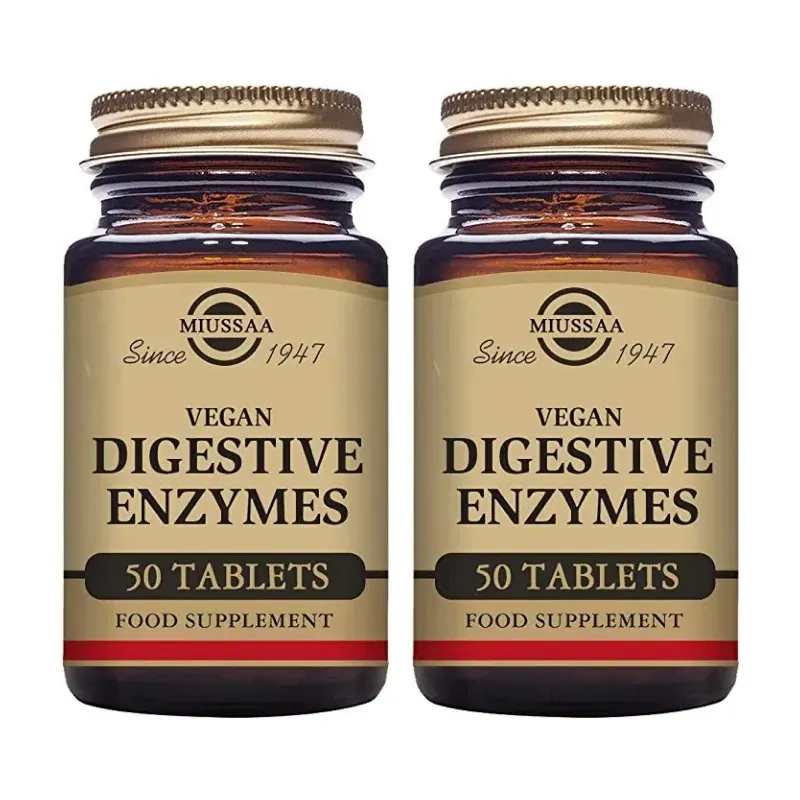 Solgar Vegan Enzimas Digestivas Duplo, 2 x 50 comprimidos | Farmacia Barata Solgar Vegan Enzimas Digestivas Duplo, 2 x 50 comprimidos | Farmacia Barata
