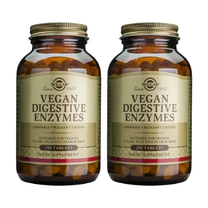Solgar Vegan Enzimas Digestivas Duplo, 2 x 250 Comp. | Farmacia Barata Solgar Vegan Enzimas Digestivas Duplo, 2 x 250 Comp. | Farmacia Barata
