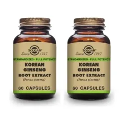 Solgar SFP Ginseng Coreano Duplo, 2 x 60 capsulas vegetales