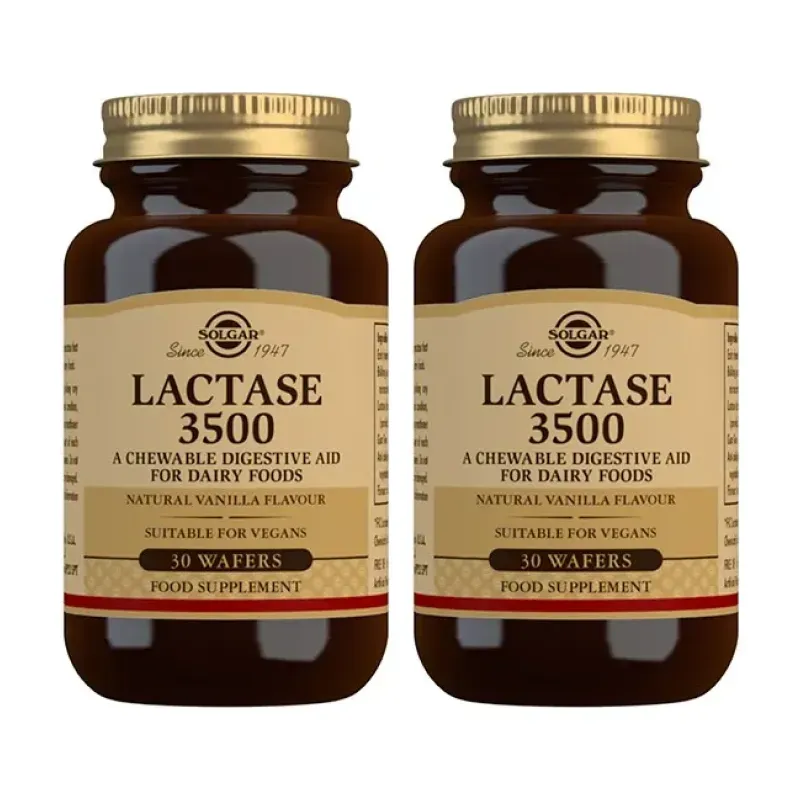 Solgar Lactasa 3500 Duplo, 2 x 30 Comprimidos Masticables. | Farmacia Barata Solgar Lactasa 3500 Duplo, 2 x 30 Comprimidos Masticables. | Farmacia Barata