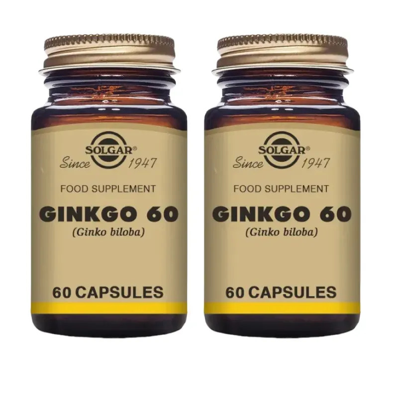 Solgar Ginko 60 Duplo, 2 x 60 Cápsulas Vegetales. | Farmacia Barata