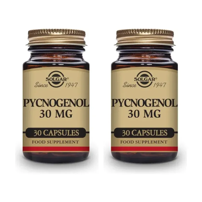 Solgar Extracto Corteza de Pino 30 mg. Pycnogenol Duplo, 2 x 30 Cápsulas vegetales. | Farmacia Barata