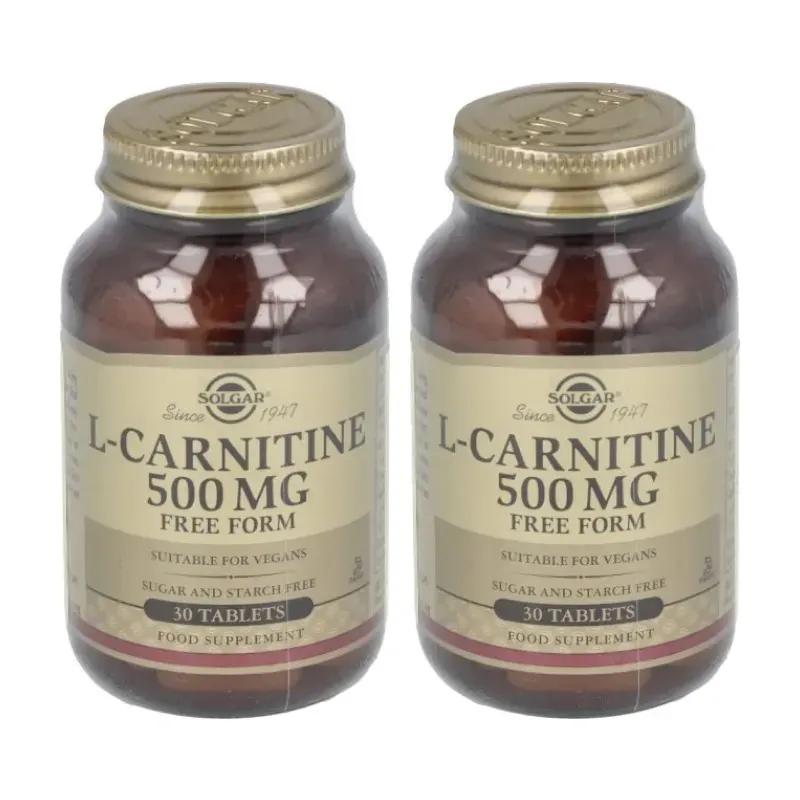 Solgar L- Carnitina 500 mg Duplo, 2 x 30 Comprimidos. | Farmacia Barata Solgar L- Carnitina 500 mg Duplo, 2 x 30 Comprimidos. | Farmacia Barata