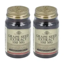 Solgar Extracto Semilla Uva 100 mg Duplo, 2 x 30 Cápsulas Vegetales.
