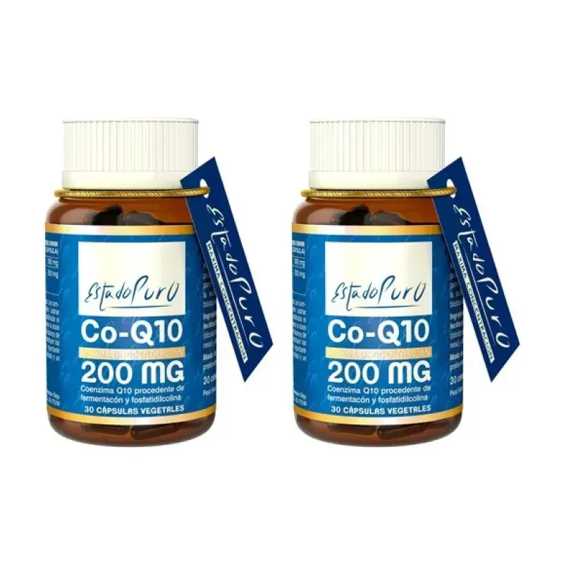 Estado Puro Coenzima Q10, 200mg Duplo, 2 x 30 cápsulas. | Farmacia Barata Estado Puro Coenzima Q10, 200mg Duplo, 2 x 30 cápsulas. | Farmacia Barata