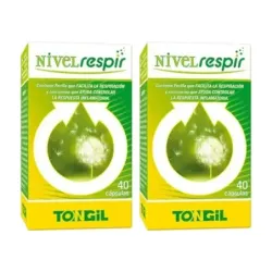 Tongil Nivelrespir (aller perilla) Duplo, 2 x 40 cápsulas.