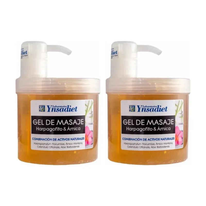 Ynsadiet Gel Muscular Efecto Relajante Duplo, 2 x 500 ml | Farmacia Barata