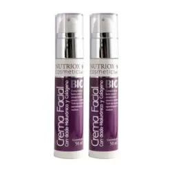 Ynsadiet Crema Facial Ácido Hialurónico Colágeno Duplo, 2 x 50ml