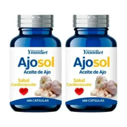 Ynsadiet Ajosol Duplo, 2 x 100 perlas de Ajo de 300 mg