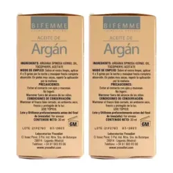 Ynsadiet Aceite Argan Duplo, 2 x 30ml.