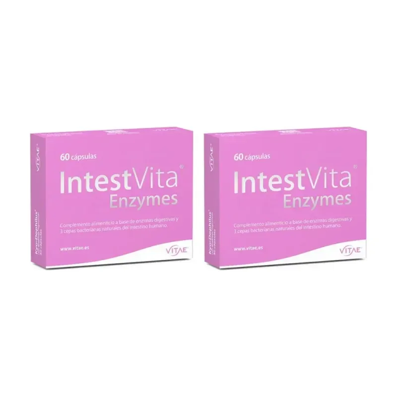 Vitae IntestVita Enzymes Duplo, 2 x 60 cápsulas | Farmacia Barata