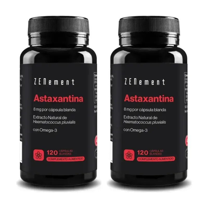 Zenement Astaxantina 8 mg con Omega-3 Duplo, 2 x 120 cápsulas blandas | Farmacia Barata Zenement Astaxantina 8 mg con Omega-3 Duplo, 2 x 120 cápsulas blandas | Farmacia Barata