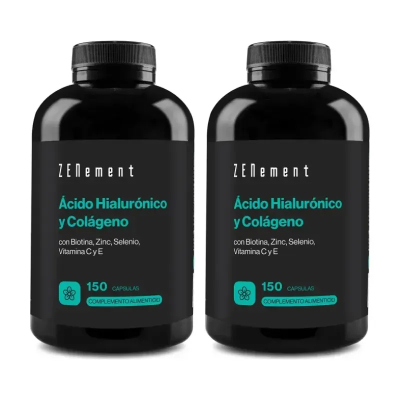 Zenement Ácido Hialurónico y Colágeno Duplo, 2 x 150 cápsulas | Farmacia Barata Zenement Ácido Hialurónico y Colágeno Duplo, 2 x 150 cápsulas | Farmacia Barata