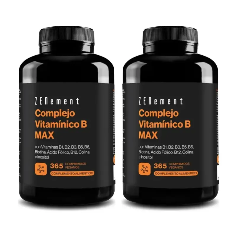 Zenement Complejo Vitamínico B MAX Duplo, 2 x 365 comprimidos veganos | Farmacia Barata