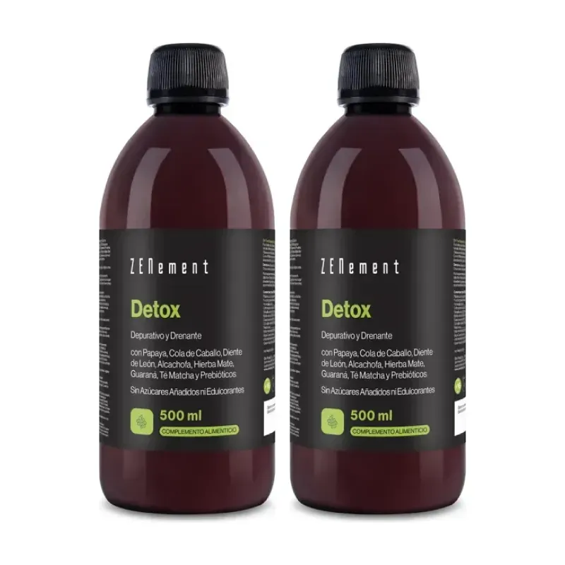 Zenement Detox Depurativo y Drenante Duplo, 2 x 500 ml | Farmacia Barata