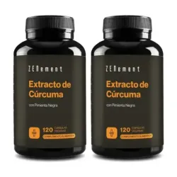 Zenement Extracto de Cúrcuma con Pimienta Negra Duplo, 2 x 120 cápsulas veganas