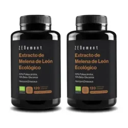 Zenement Extracto de Melena de León Ecológico Duplo, 2 x 120 cápsulas veganas