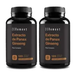 Zenement Extracto de Panax Ginseng Duplo, 2 x 120 cápsulas veganas