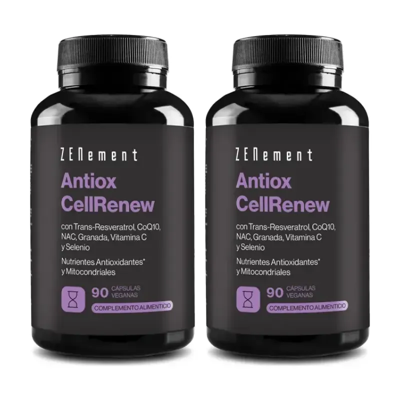 Zenement Antiox CellRenew Duplo, 2 x 90 cápsulas veganas | Farmacia Barata Zenement Antiox CellRenew Duplo, 2 x 90 cápsulas veganas | Farmacia Barata