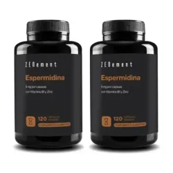 Zenement Espermidina 6 mg con Vitamina B1 y Zinc Duplo, 2 x 120 cápsulas veganas